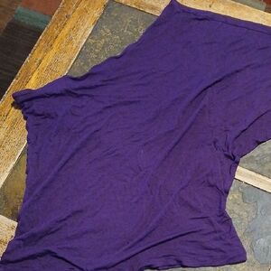Express Deep Purple One Sleeve Top